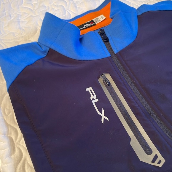 Ralph Lauren RLX Golf Paneled Stretch Terry Blue Vest Size XL - Picture 3 of 8